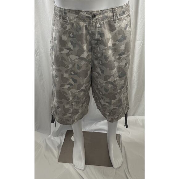 ROCAWEAR Camouflage 100% Cotton Drawstrings Leg Shorts Tan, 42, 87-34 - Picture 1 of 13